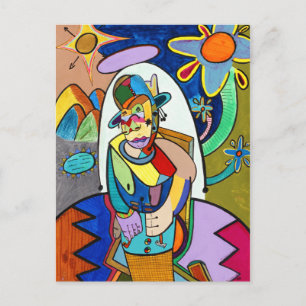 Cartão Postal "Roots Living" por Ruchell Alexander