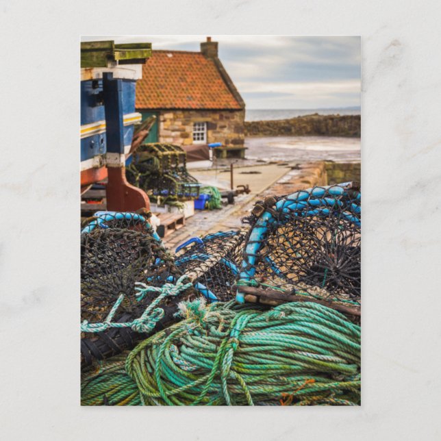 Cartão Postal Ropes And Lobster Pots | Pittenweem, Scotland (Frente)