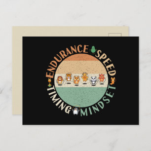 Cartão Postal Roping de Salto - Corda Ignorando Mindset