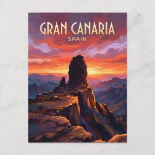 Cartão Postal Roque Nublo Espanha
