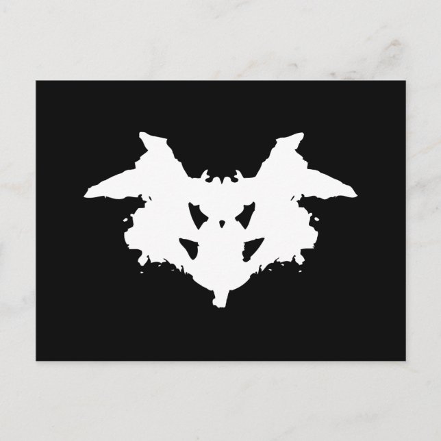 Cartão Postal Rorschach Inkblot (Frente)