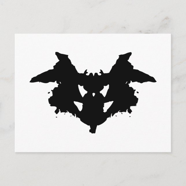 Cartão Postal Rorschach Inkblot (Frente)