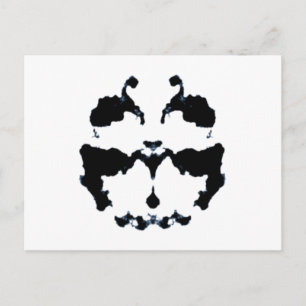 Cartão Postal Rorschach inkblot