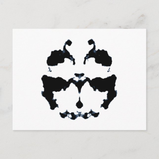 Cartão Postal Rorschach inkblot (Frente)