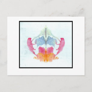 Cartão Postal Rorschach Inkblot 8.0