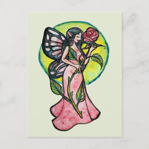 Cartão Postal Rosa