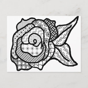 Cartão postal rosa