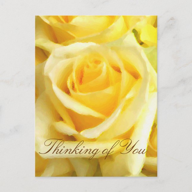 Cartão Postal Rosa Amarela_ (Frente)