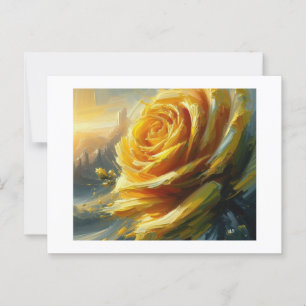 Cartão Postal Rosa Amarela,