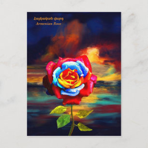 Cartão Postal Rosa armênio