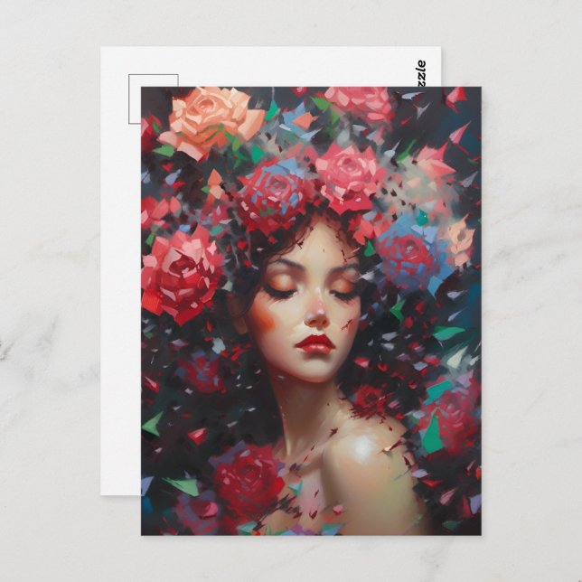 Cartão Postal Rosa Baccara (Frente/Verso)