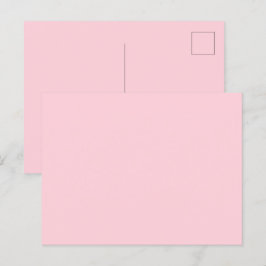 Cartão Postal Rosa Chiclete Bonito E Delicioso Cor Sólida