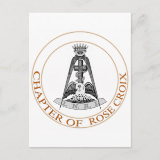 Cartão Postal Rosa Croix Scottish Rite Symbol