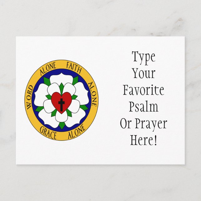 Cartão Postal Rosa De Lutera Branco E Verde (Frente)