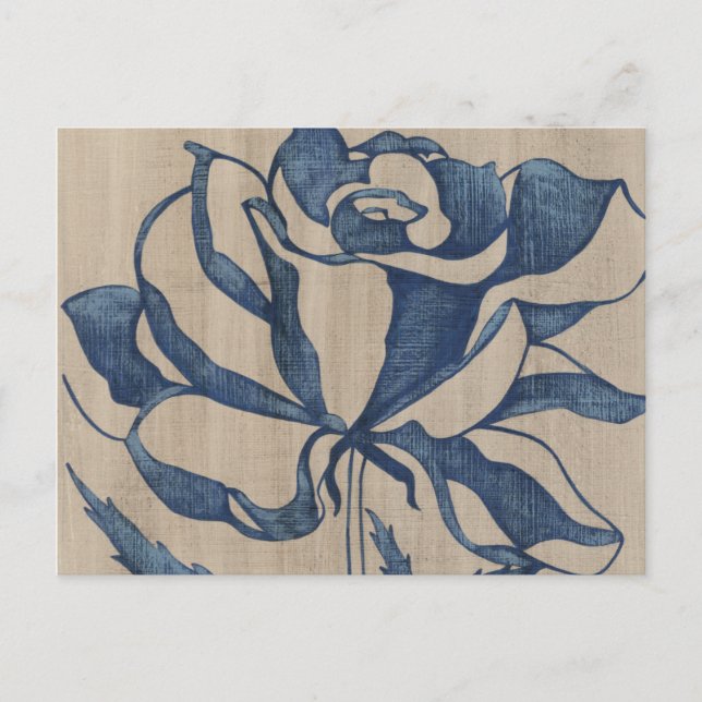 Cartão Postal Rosa Índigo (Frente)