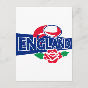 Cartão Postal rosa inglês de rugby ball