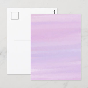Cartão Postal Rosa Lavanda é Minha Cor Favorita