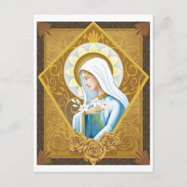 Cartão Postal Rosa místico