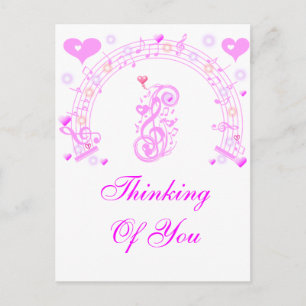 Cartão Postal Rosa,Notas musicais do Amor_