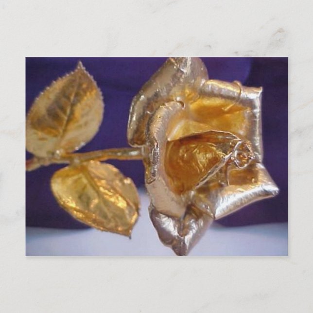 Cartão Postal rosa ouro - amor eterno (Frente)