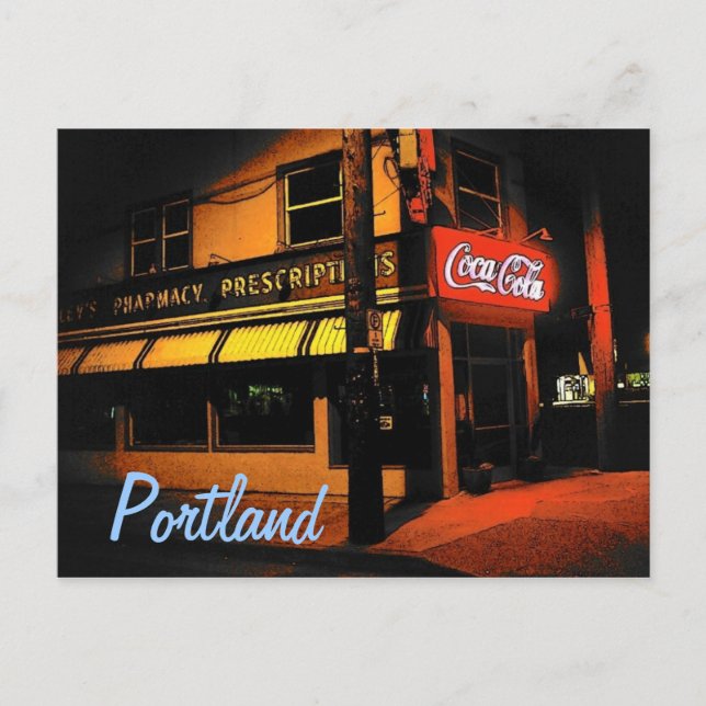 Cartão postal Rosa Portland (Frente)