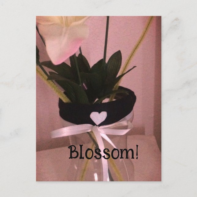 Cartão Postal Rosa Primavera! (Frente)