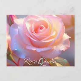 Cartão Postal Rosa Queen (edição iridescente)