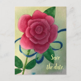 Cartão Postal Rosa Rosa Rosa Azul Fita Salvar Cartões-postais de