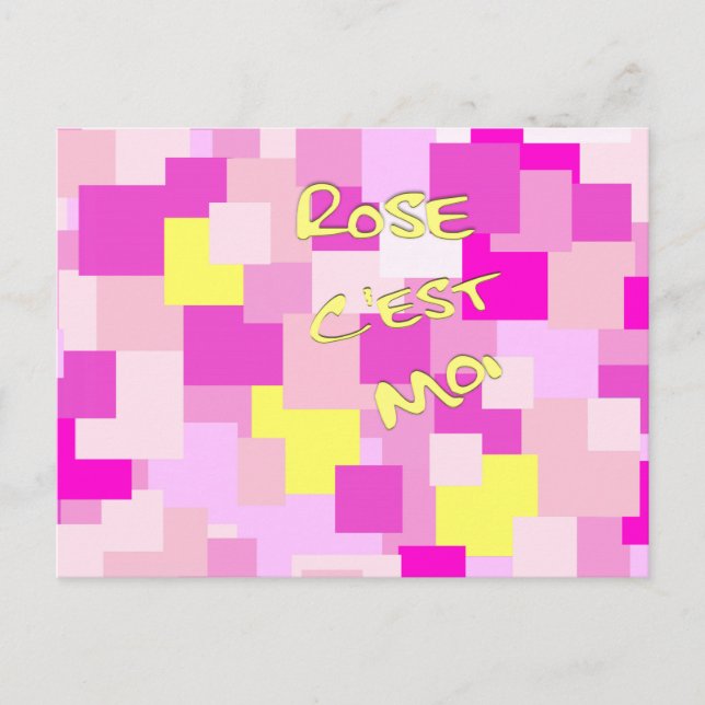 Cartão Postal Rosa sou eu (Frente)