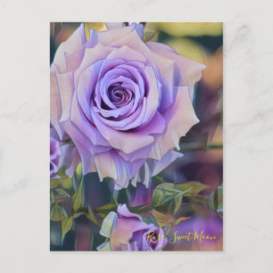 Cartão Postal Rosa Sweet Moon [Cartão postal]