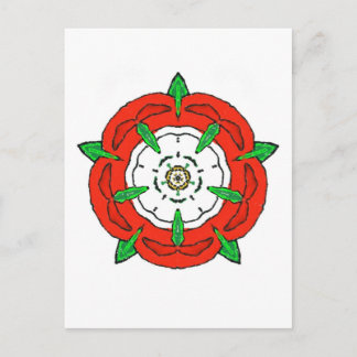 Cartão Postal Rosa Tudor da Inglaterra