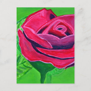 Cartão Postal Rosa Vermelha2
