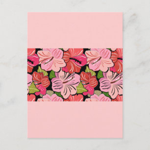 Cartão Postal rosa-vermelho