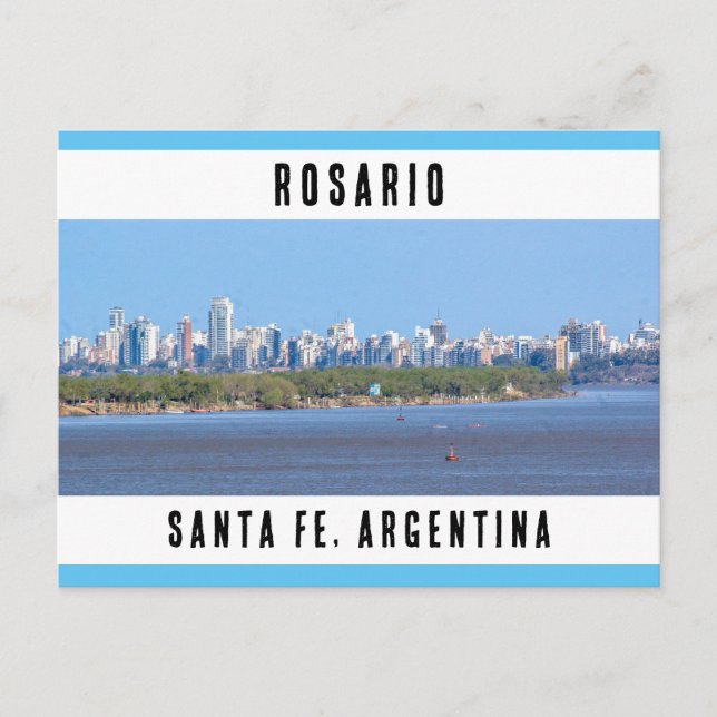 Cartão Postal Rosario, Papais noeis Fe, Argentina, Cidade (Frente)