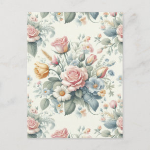 Cartão Postal Rosas