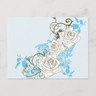 Cartão postal rosas