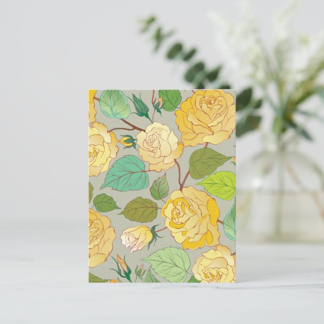 CARTÃO POSTAL ROSAS 1 (Em pé/Frente)