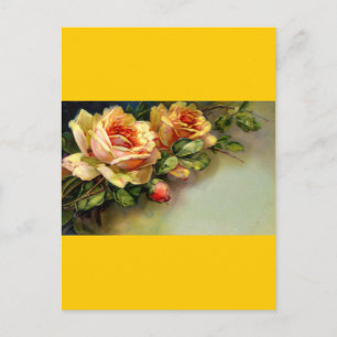 Cartão Postal Rosas Amarelas