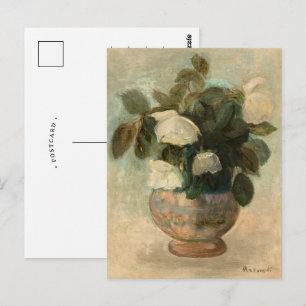 Cartão Postal Rosas Brancas   Tadeusz Makowski