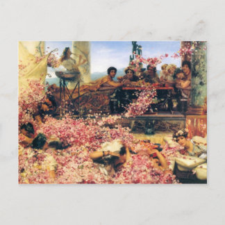 Cartão Postal Rosas de Heliogabalus por Lawrence Alma-Tadema