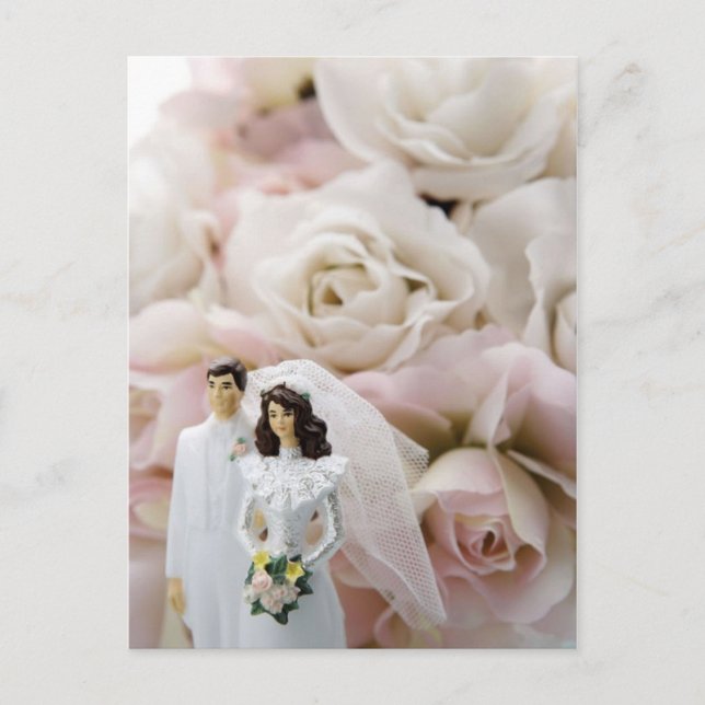 Cartão Postal Rosas de Tópicos de Bolo (Frente)