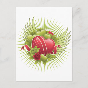 Cartão Postal Rosas e Asas