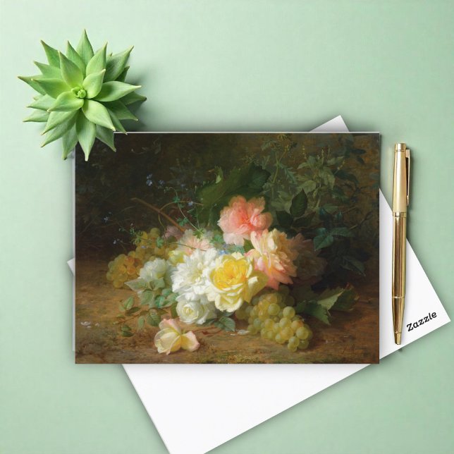 Cartão Postal Rosas e passas, Jules Médard (Criador carregado)