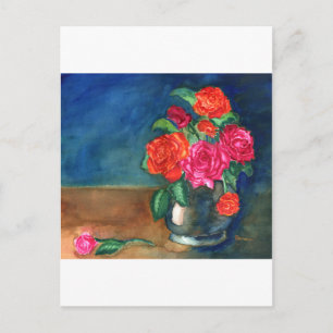 Cartão Postal Rosas para o meu amor