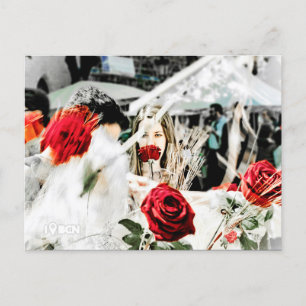Cartão Postal Rosas para você no dia da Rua.