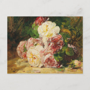 Cartão Postal Rosas V por Georges Jeannin