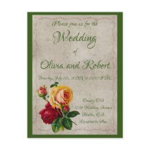 Rosas vermelhas e amarelas da safra personalizada