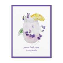 Rosas Violetas, Jarra de Mason de Limonada Pensand