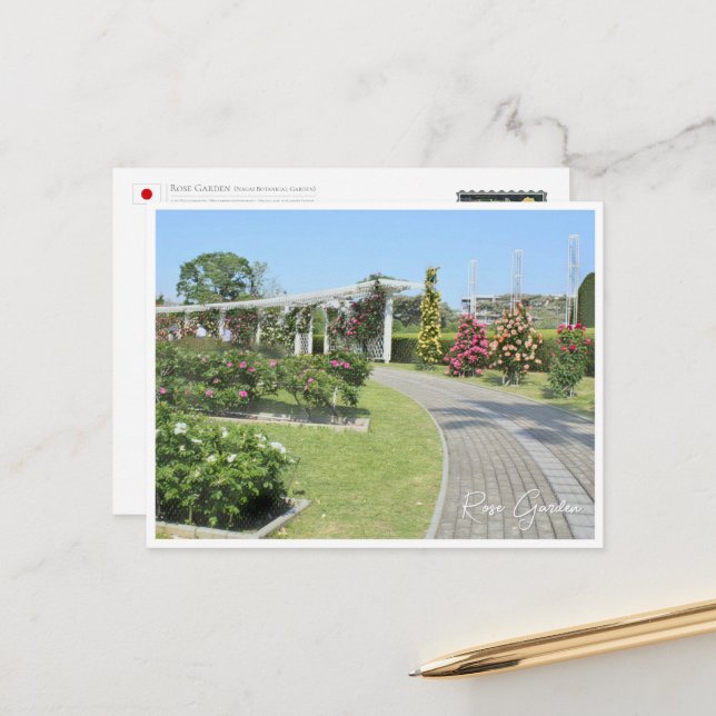 Cartão Postal Rose Garden (Frente/Verso In Situ)