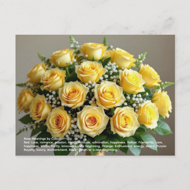 Cartão Postal Rose Symbolism (Frente)